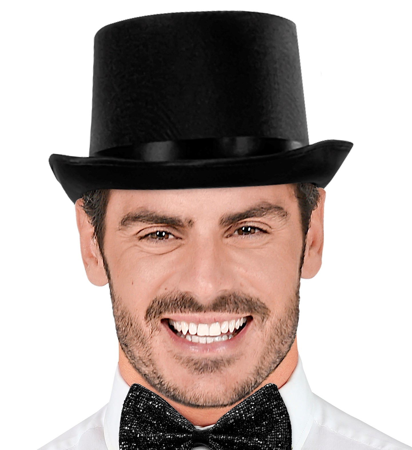 Black Satin Top Hat