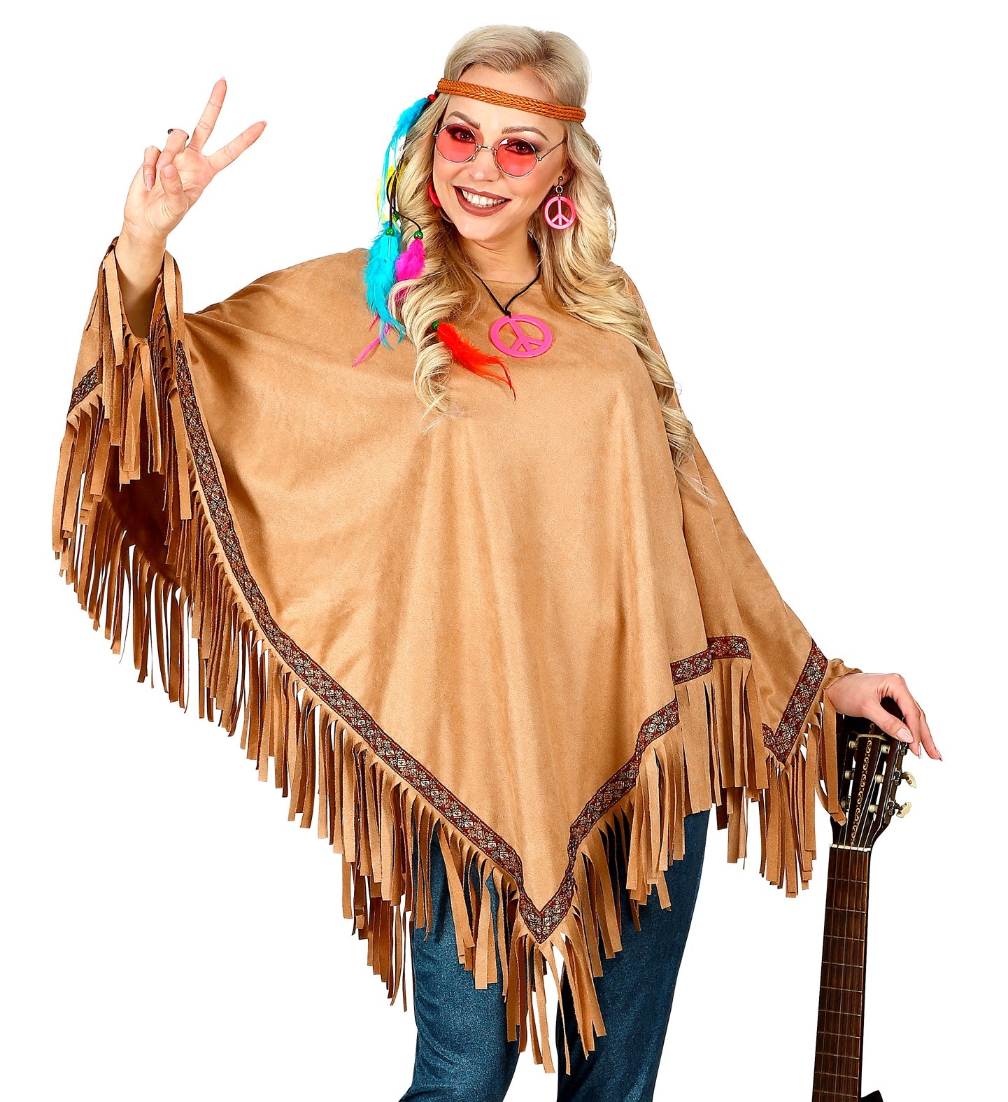 Brown Suede Poncho