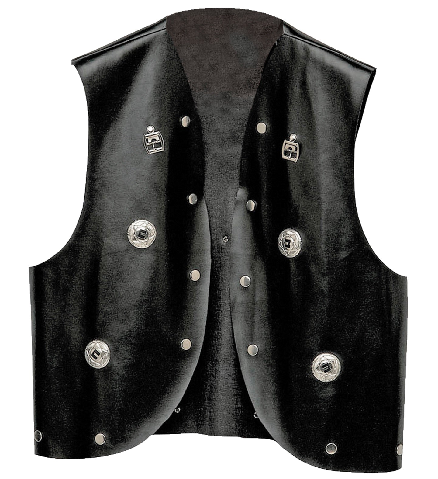 Leather Look Studded Vest
