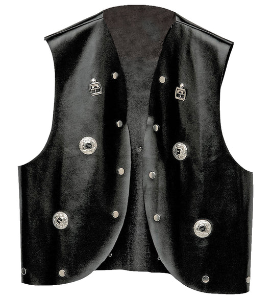 Leather Look Studded Vest