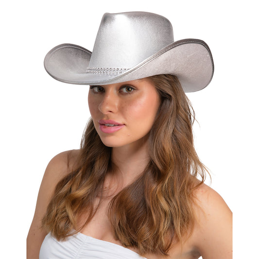 Texan Cowboy Hat - Silver