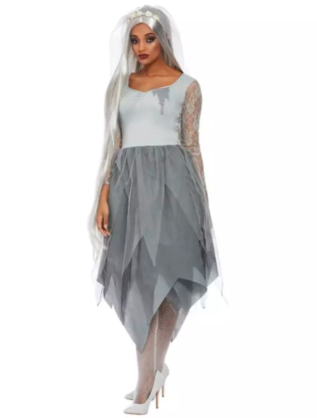 Graveyard Bride Costume - Grey