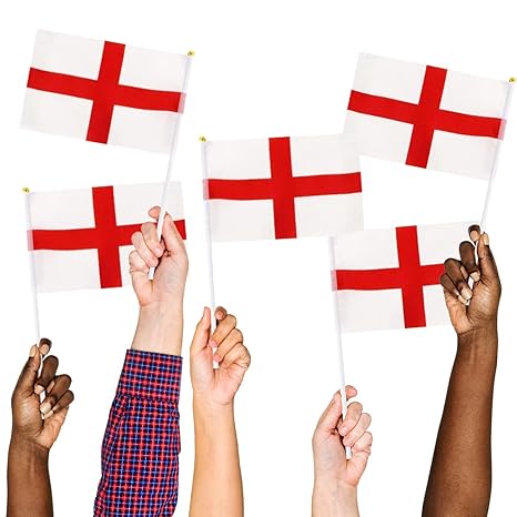 England Hand Waving Flag (Pack of 10)