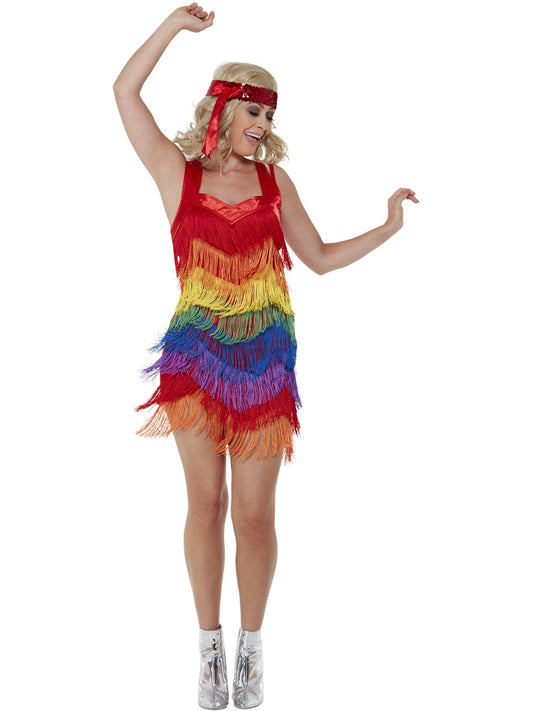 Rainbow Pride 20s Flapper Dress