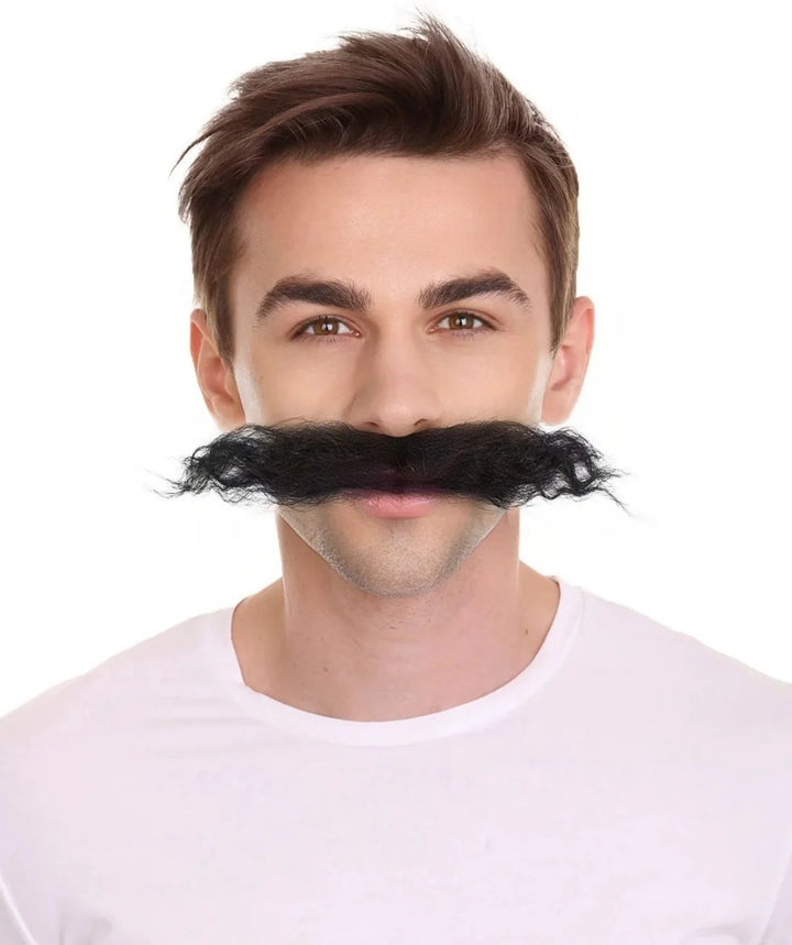 Supervillain Long Curly Tash
