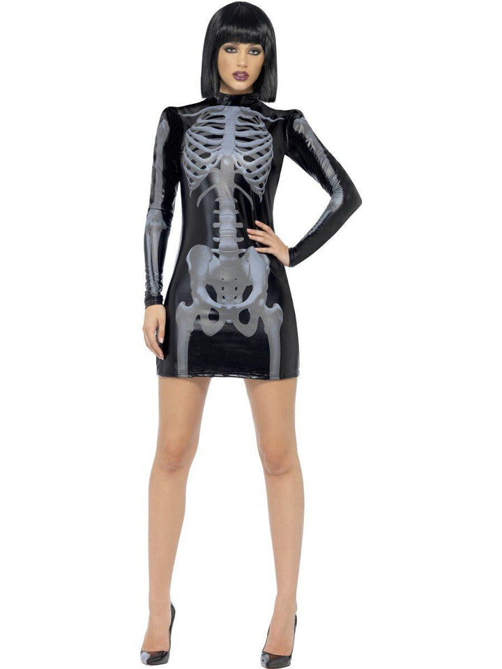 Fever Miss Whiplash Skeleton Costume - Dress