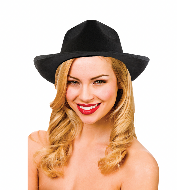 Mafia Black Fedora Hat Good Quality