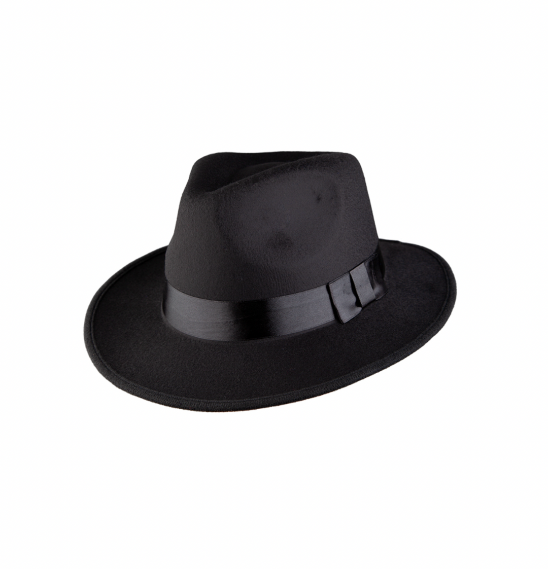 Mafia Black Fedora Hat Good Quality