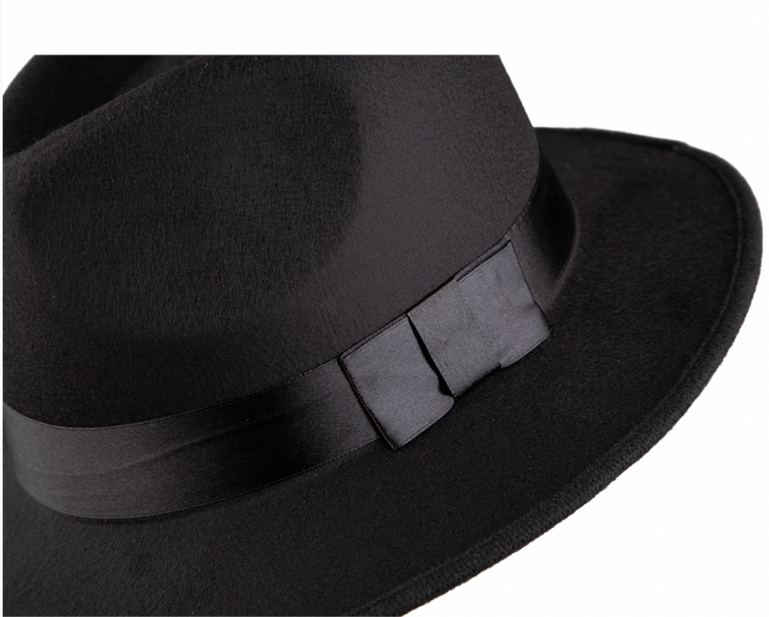 Mafia Black Fedora Hat Good Quality