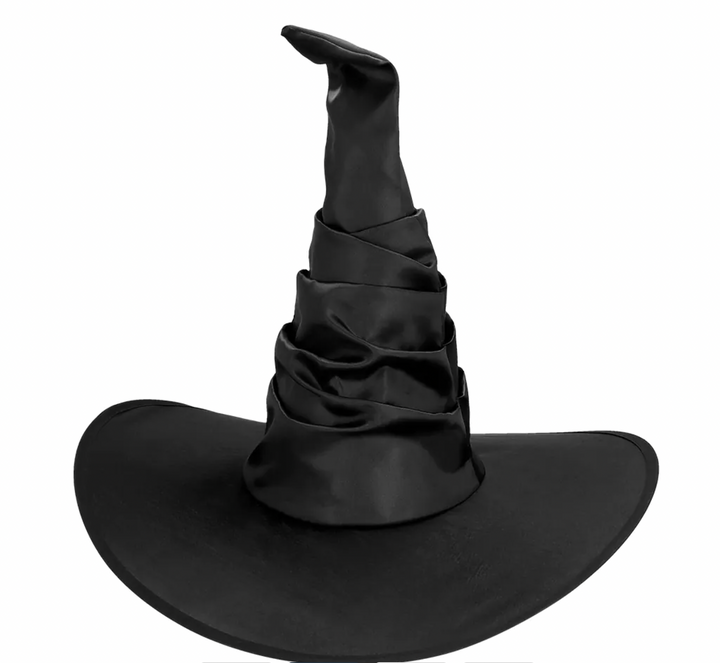 Witch Hat Black Satin