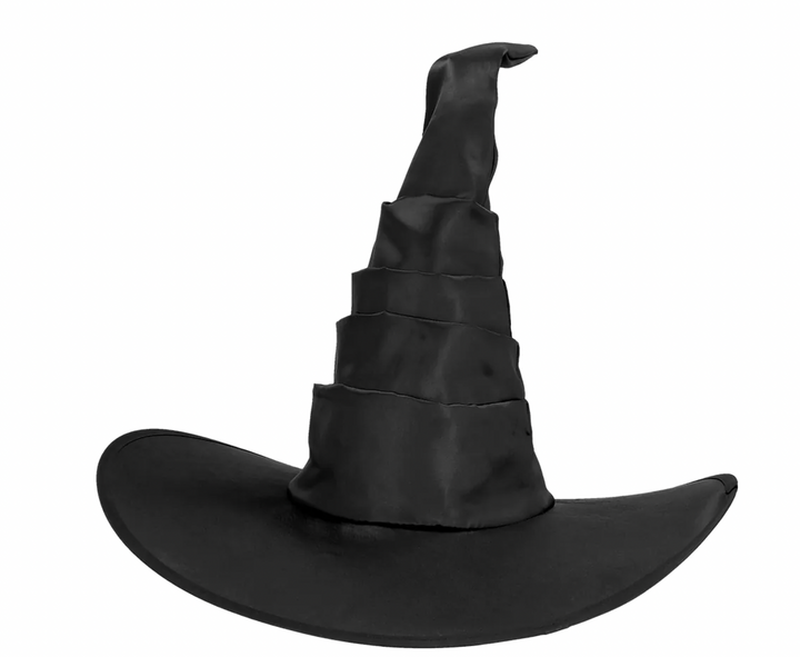 Witch Hat Black Satin