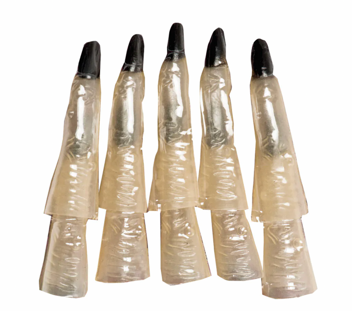 Set of 10 Witch Fingers Glow In The Dark