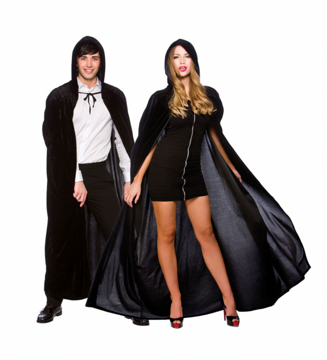 Hooded Cape - Black / 132cm