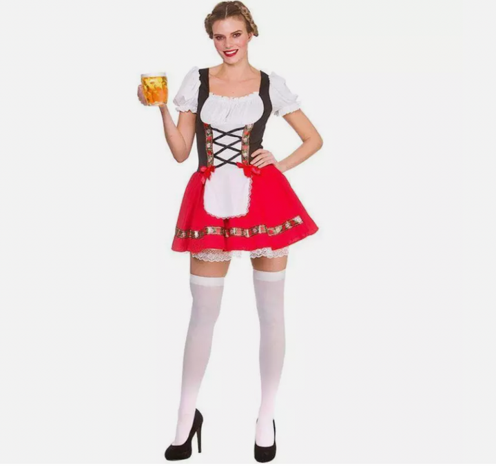 Oktoberfest Beer Girl Costume - Traditional Bavarian - Women's Fancy Dress