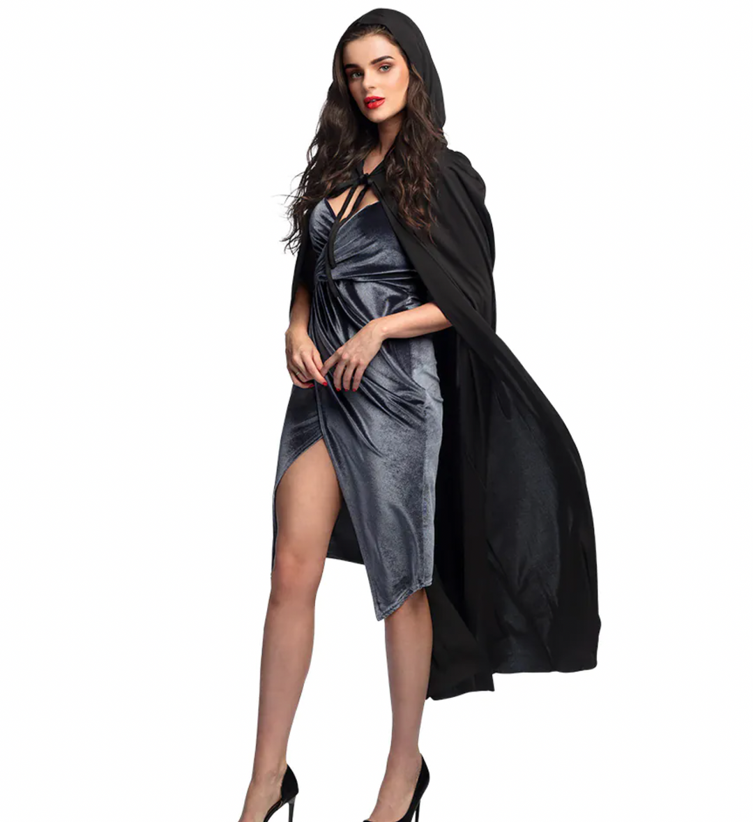 Hooded Cape, Black 180cm