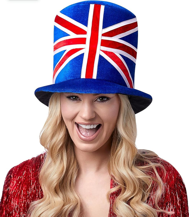 Deluxe Union Jack Top Hat