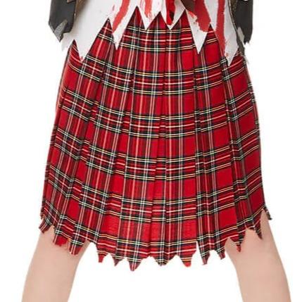 Zombie School Girl Costume for Kids - Halloween Party Outfit