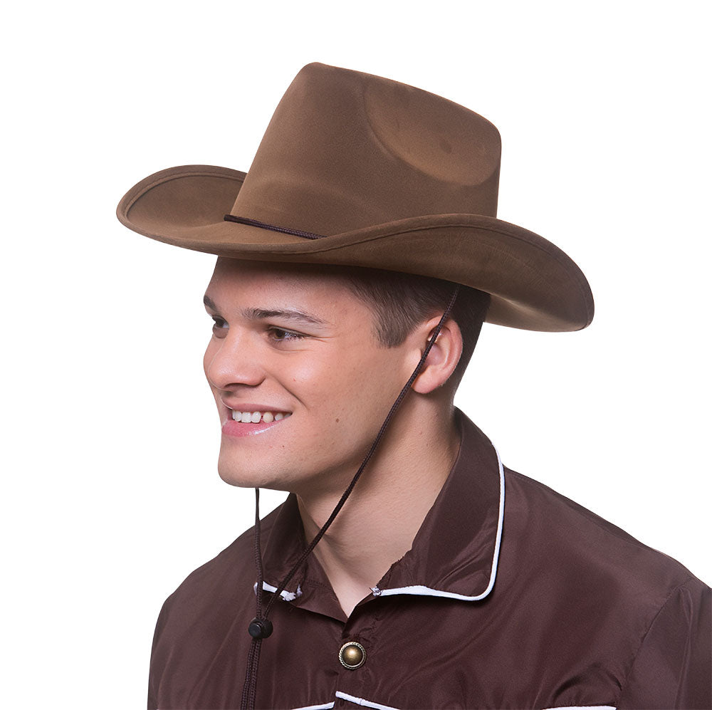 Cowboy Hat - Deluxe Brown Suede