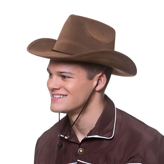 Cowboy Hat - Deluxe Brown Suede