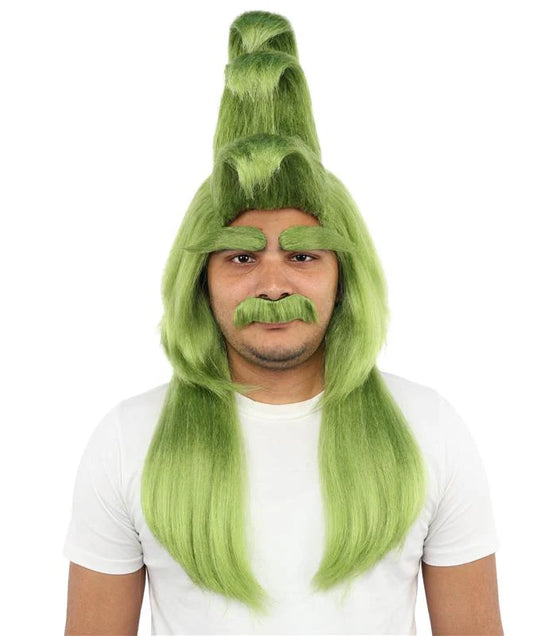 Grumpy Green Wig Instant Set