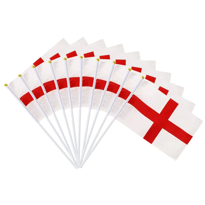 England Hand Waving Flag (Pack of 10)