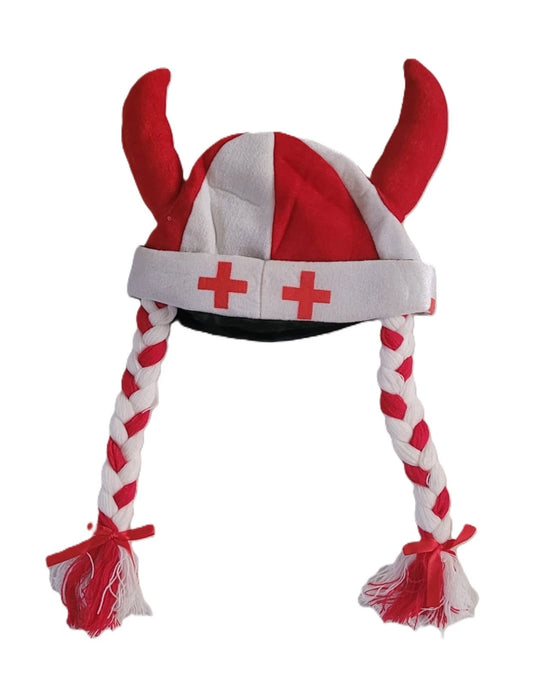 Viking England Hat with Plaits