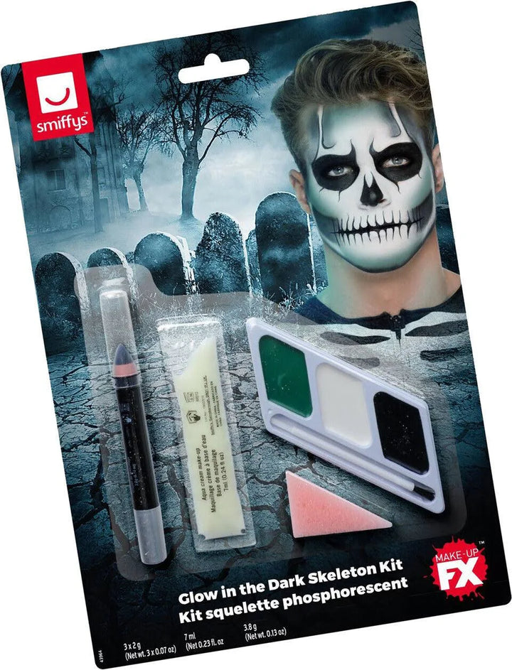 Glow in the dark Skeleton Make up Kit