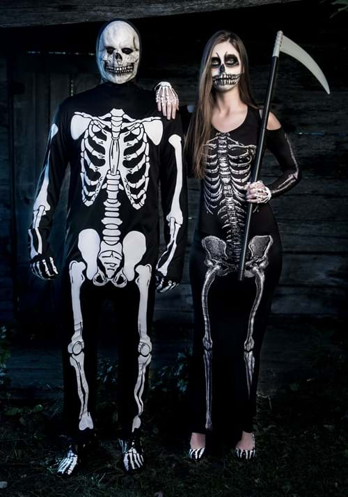 Skeleton Jumpsuit Adult Costume