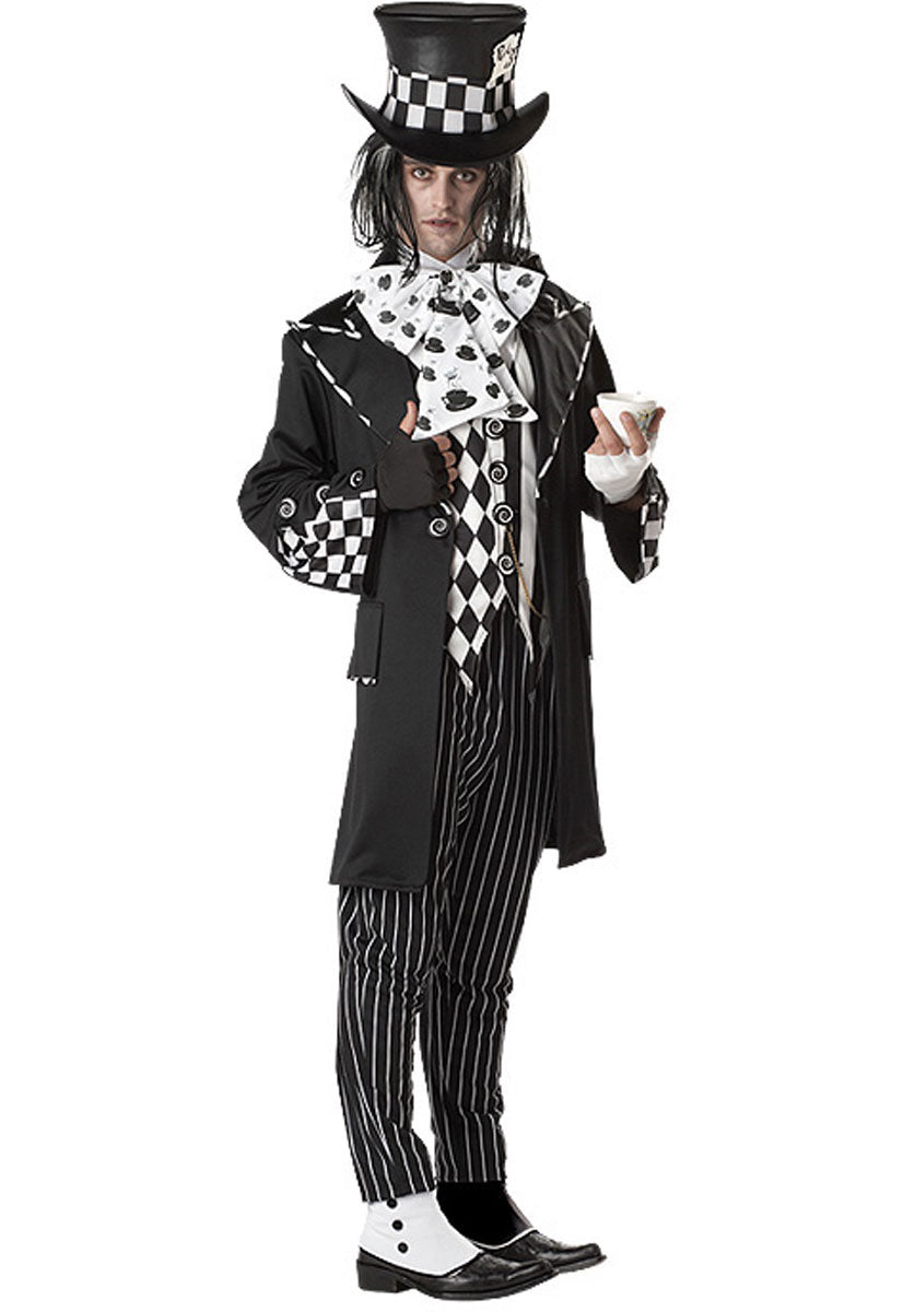 Dark Monochrome Mad Hatter Costume