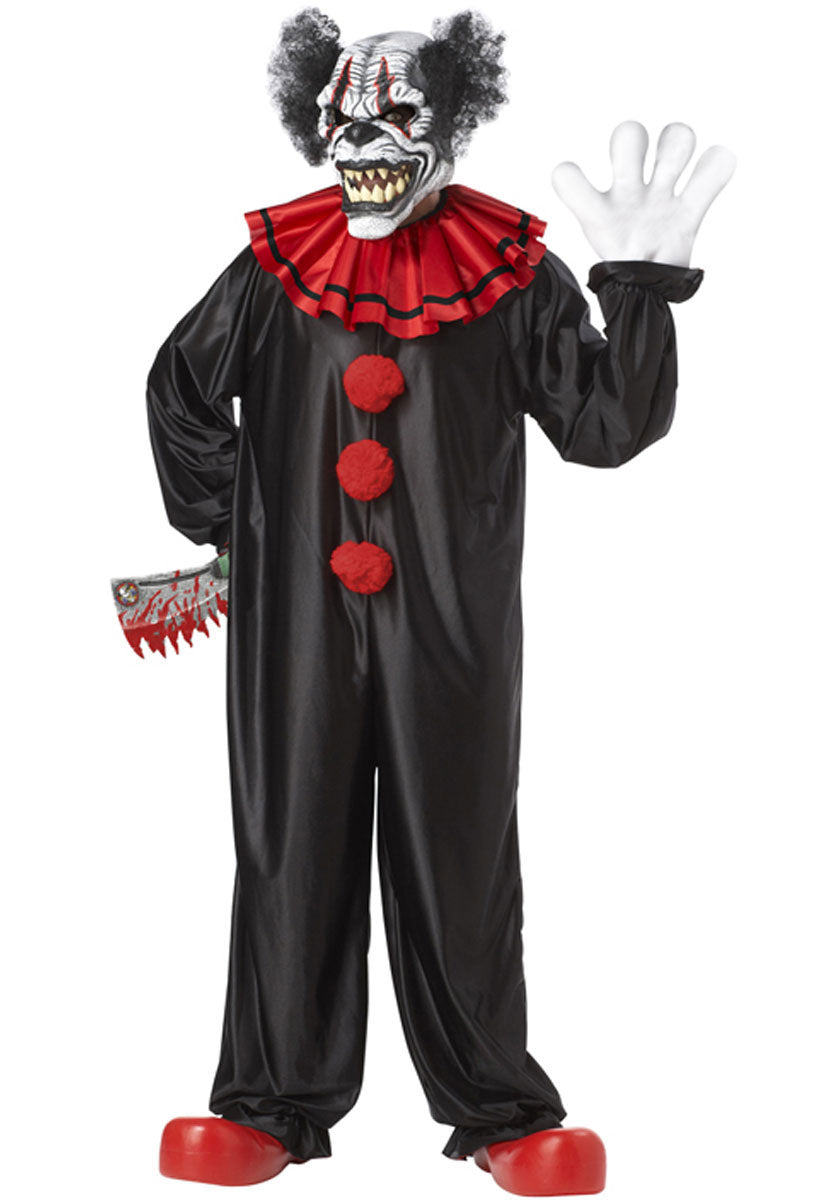 Last Laugh Clown all-in-one Costume with Motion Mask