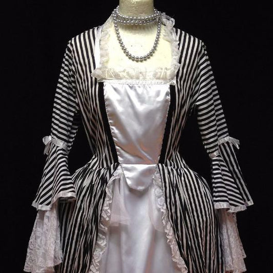 18th Century Dress in Black & White (£60.00 HIRE ONLY)