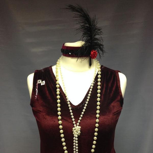 1920s Lady in Burgundy (£40.00 HIRE ONLY)