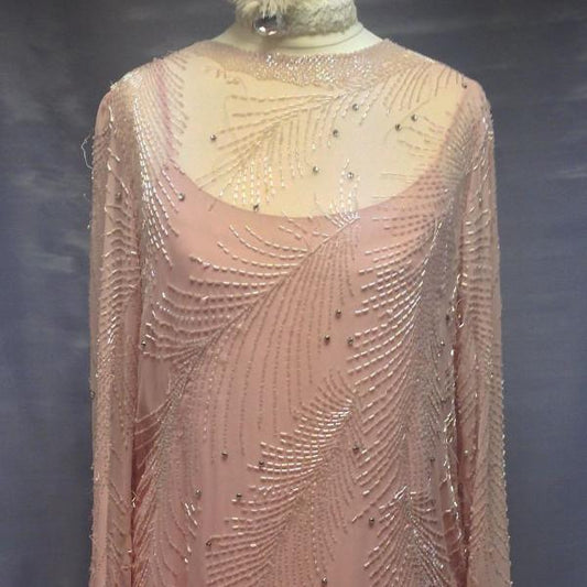 1920s Pink Chiffon Lady (£50.00 HIRE ONLY)