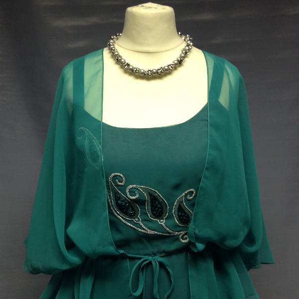 1940s Evening Dress (Pale Green) (£50.00 HIRE ONLY)