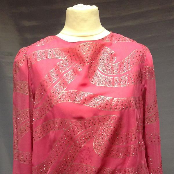 1920s Flapper in Pink Chiffon (£45.00 HIRE ONLY)