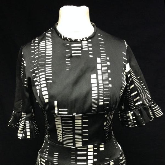 1950s Monochrome Dress and Jacket (£45.00 HIRE ONLY)