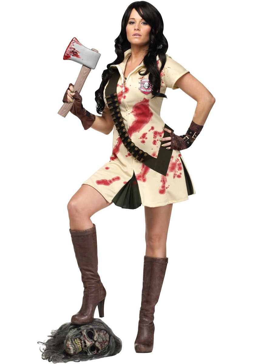 Zombie Hunter Costume- Women’s Fancy Dress