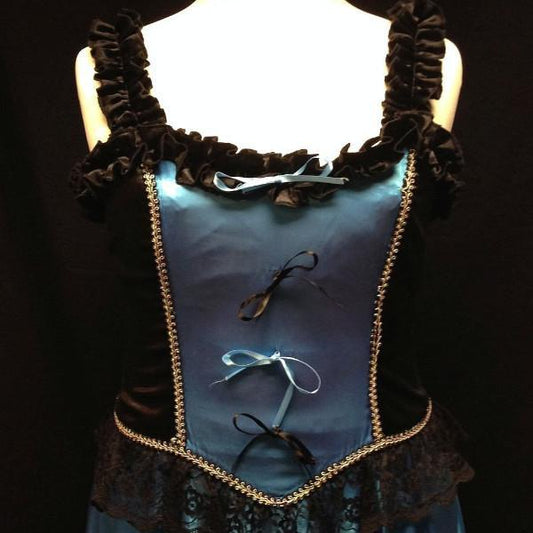 Saloon Girl (Blue & Black) (£60.00 HIRE ONLY)