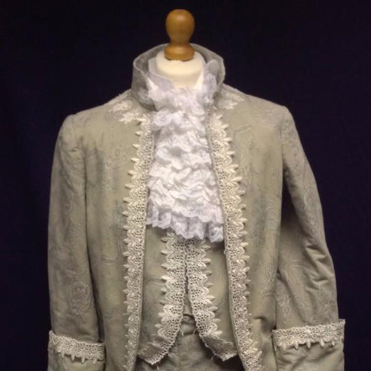 18th Century Court Gent in Pale Grey (£70.00 HIRE ONLY)