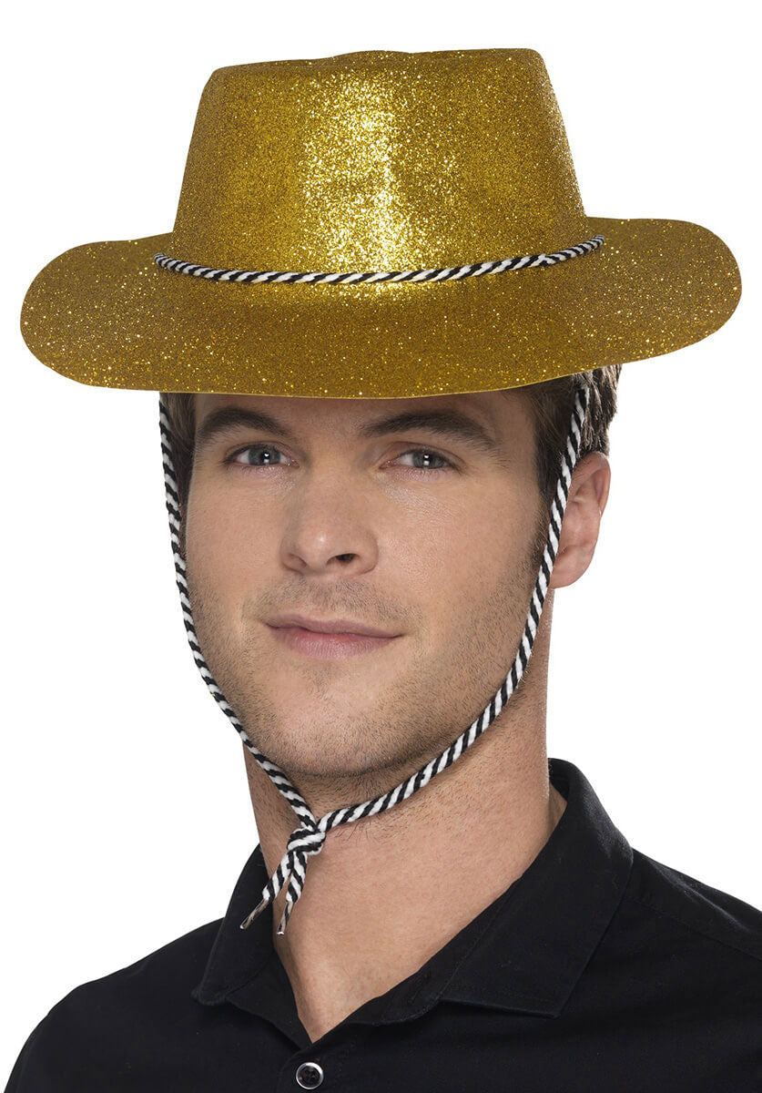 Cowboy Glitter Hat, Gold
