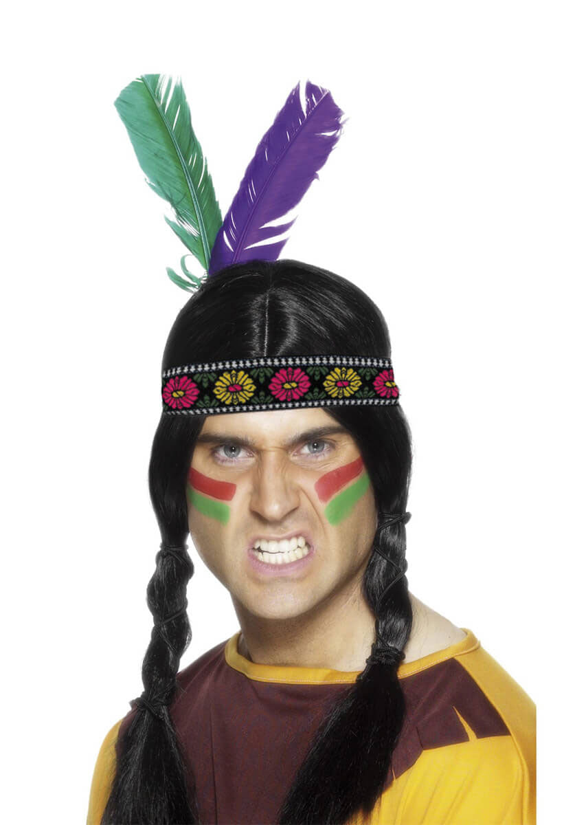 Indian Headband, 2 Feathers
