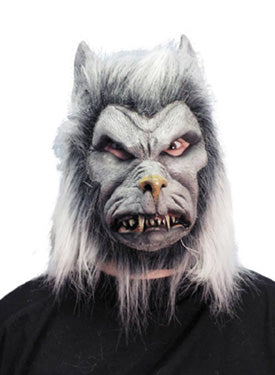 Werewolf Latex Mask, Grey