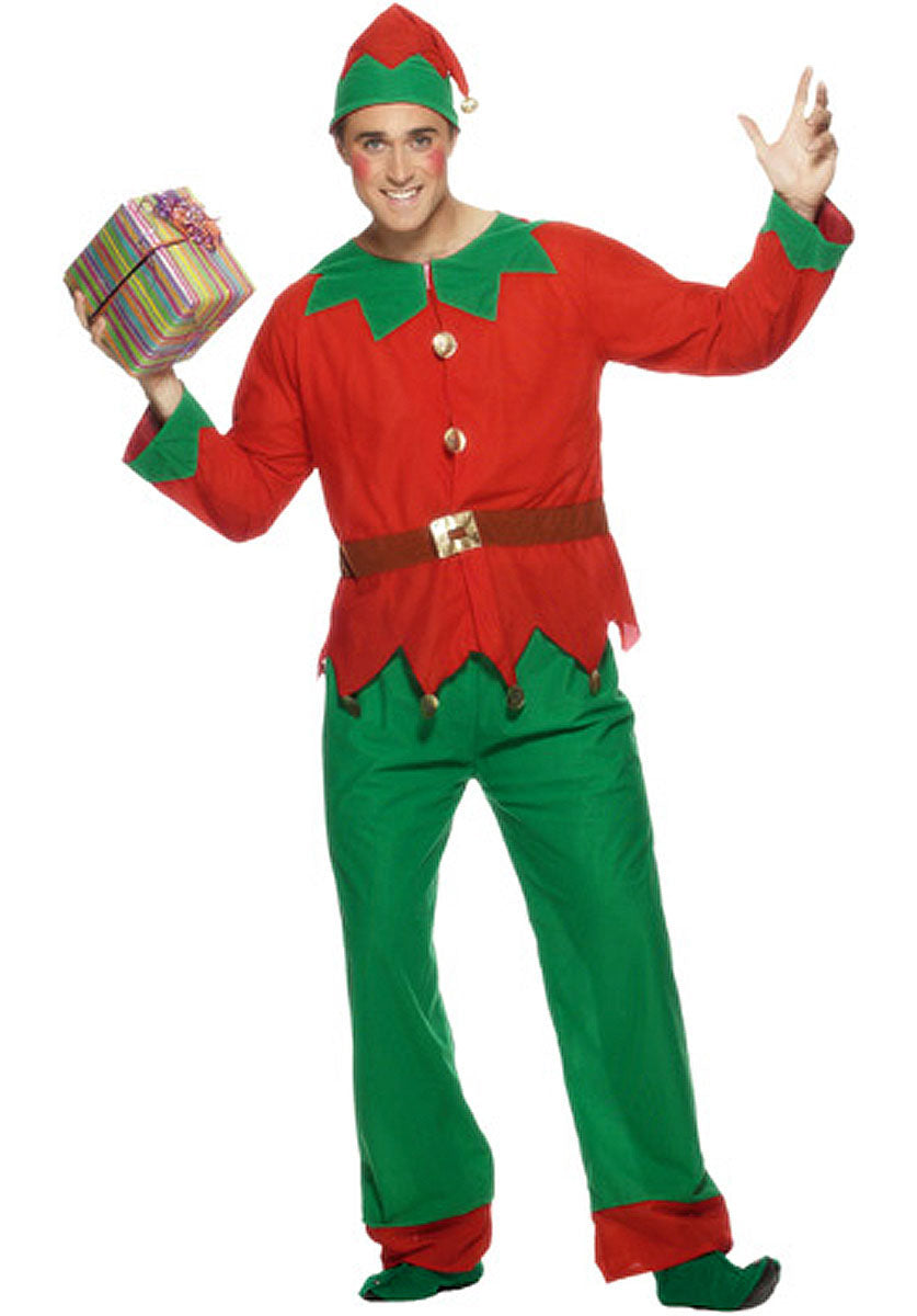 Elf Costume, Red & Green - L