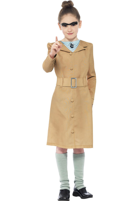 Roald Dahl Miss Trunchbull Costume, Beige - L
