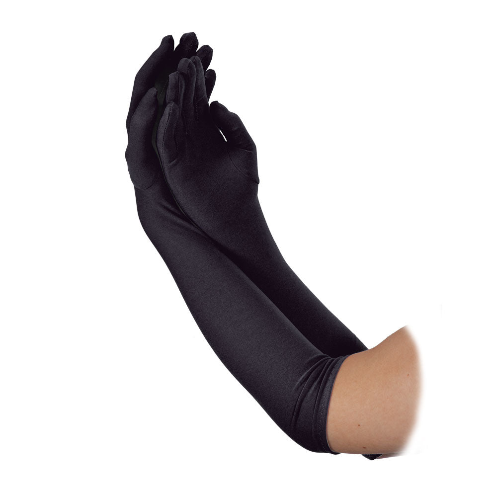 Ladies Long Gloves (43cm) BLACK
