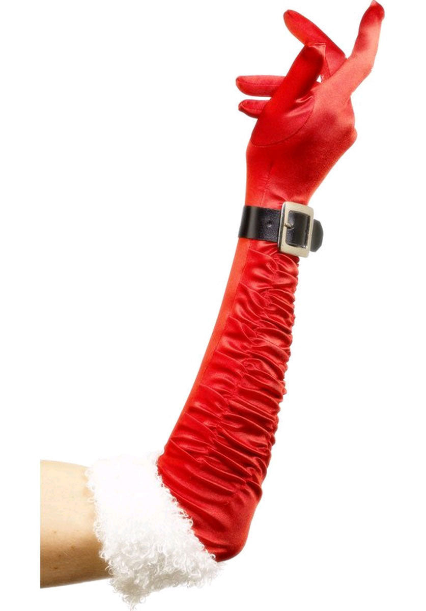 Ladies Santa Long Gloves