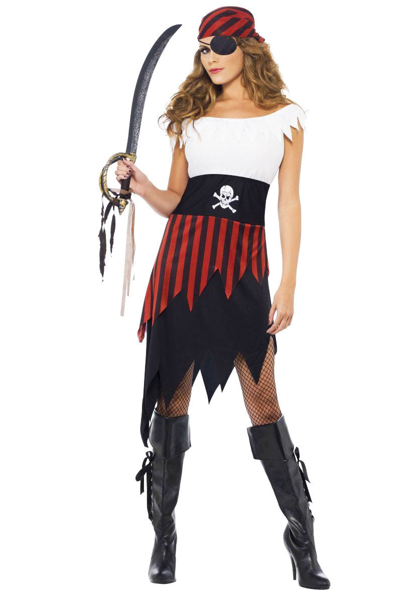 Pirate Wench Costume, Black