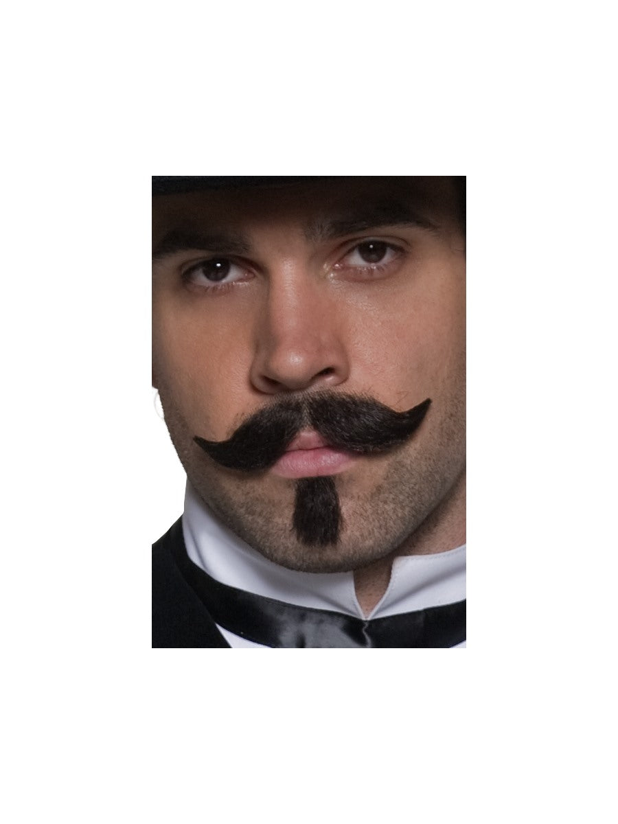 Authentic Western Gambler Moustache, Brown
