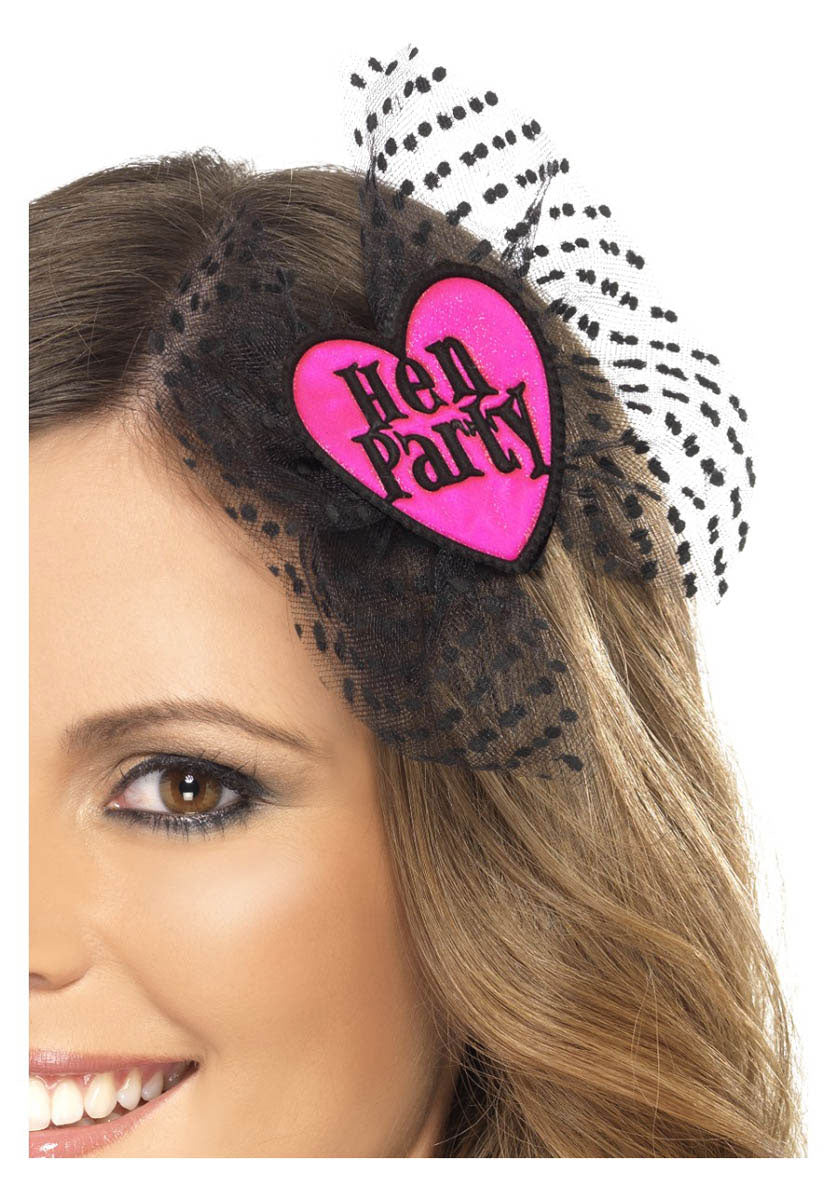 Hen Party Hair Bow, Pink