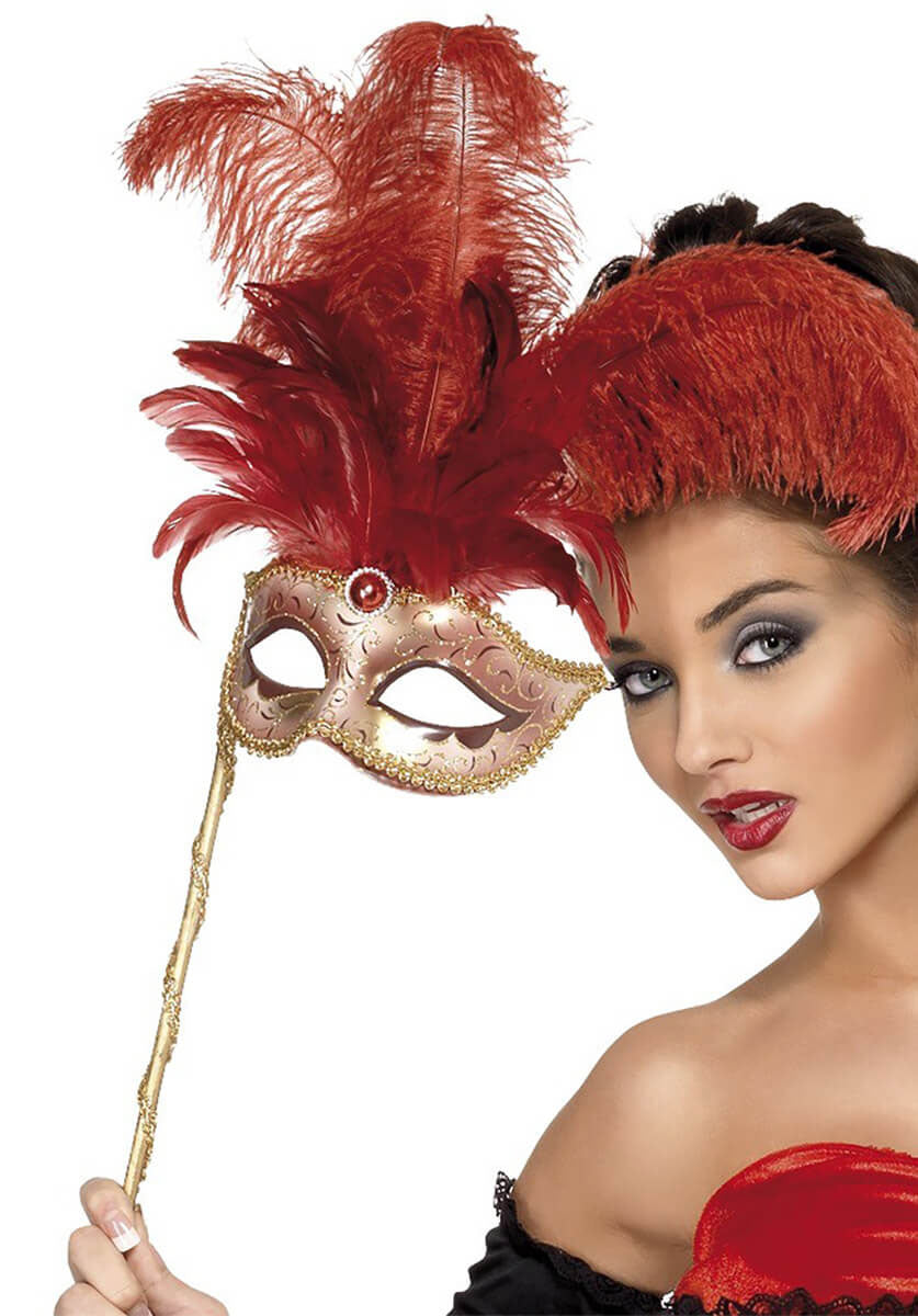 Baroque Fantasy Eyemask, Red
